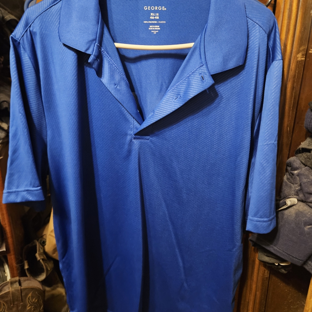 George Men's Vibrant Blue Polo Shirt